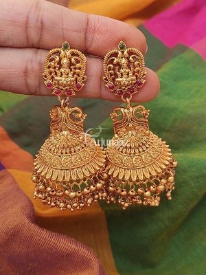 Beautiful Antique Lakshmi Jhumkas