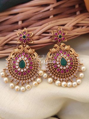 Beautiful Peacock Design Earrings