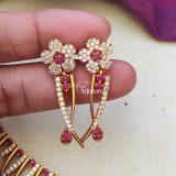 Unique Pink Mallu Design Necklace