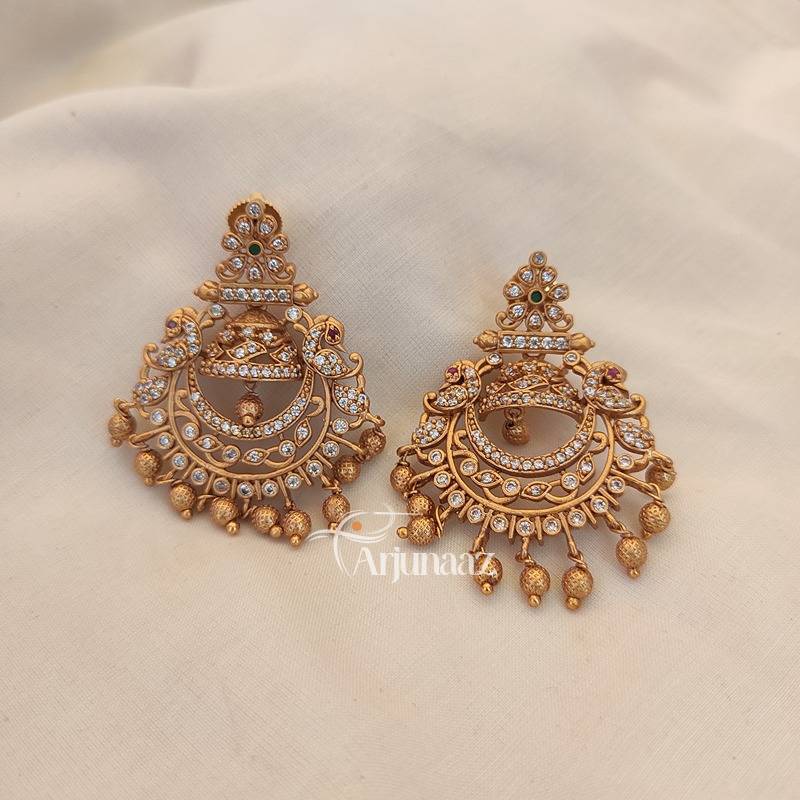 Chandbali , Latest Indian Jewelry,South Indian Jewelry,Pure silver Jhu –  Nihira