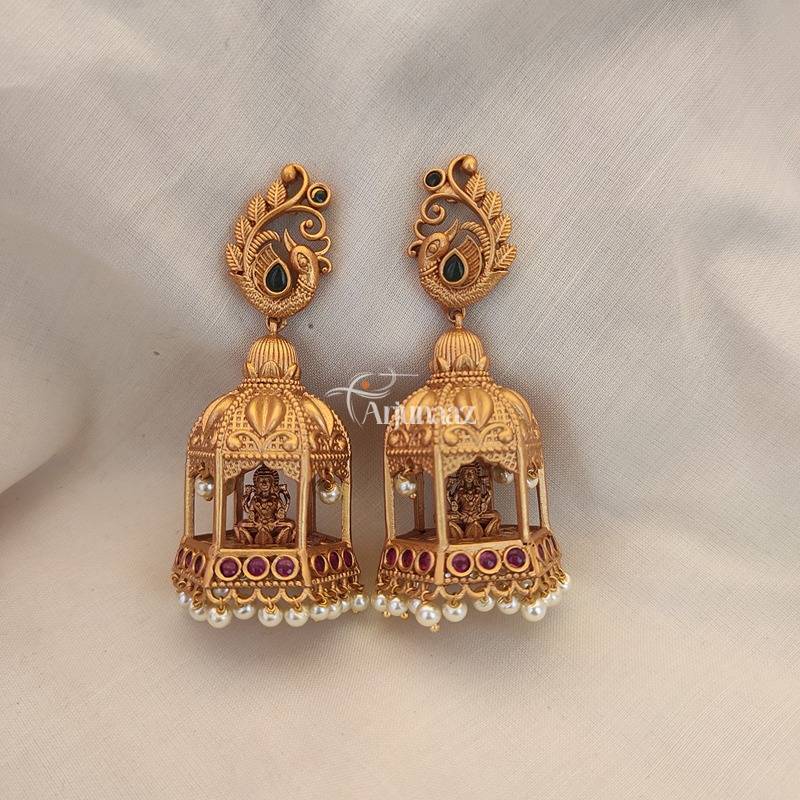 Flipkart.com - Buy Khushal Peacock Beautiful Design Earrings with Gold  Plating Brass Jhumki Earring Alloy Earring Set Online at Best Prices in  India