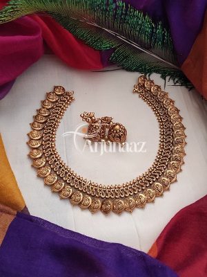 Kerala Style Antique Coin Necklace