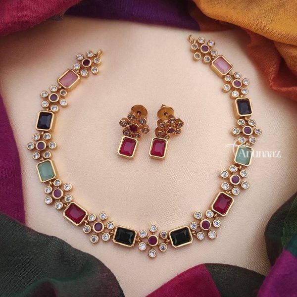 Elegant Mutli Colour Necklace