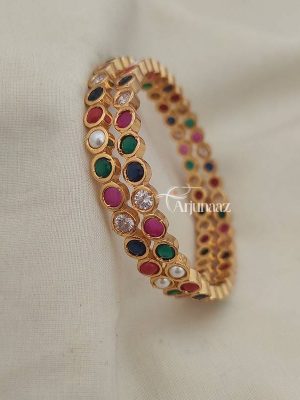 Classic Navarathna Stones Bangles