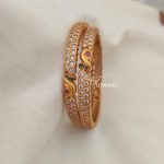 Matte Finish AD Stone Bangles