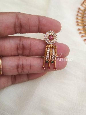 Unique CZ Mallu Design Necklace