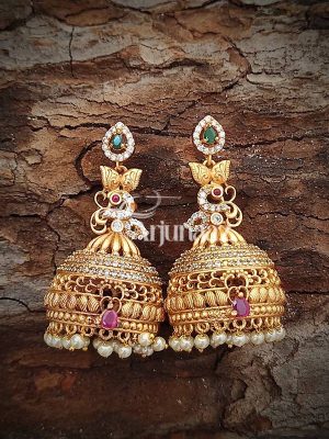 Imitation Long AD Peacock Jhumka