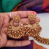 Imitation Antique Necklace with Chandbali Earrings