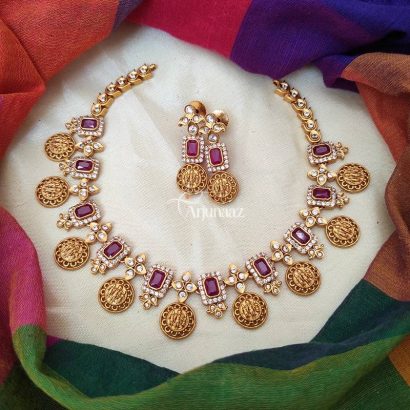 Unique Ramparivar Necklace with Earrings - South Indian Temple ...