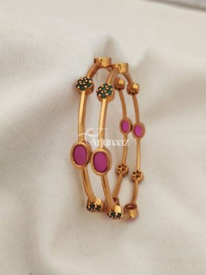 Imitation Flower Design Bangles