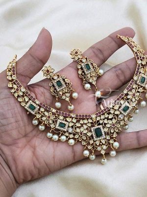 Necklace Ruby and Emerald