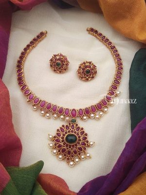 Heavy Kemp Stone Necklace