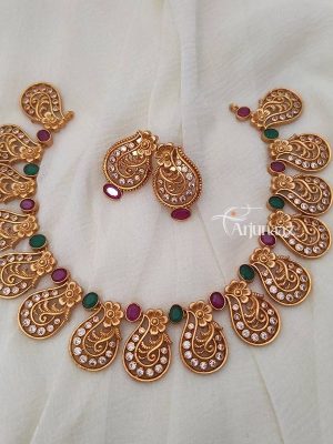 Stunning floral drop necklace