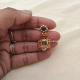 Beautiful Lakshmi Choker With Red and Green Stones