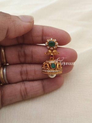 Beautiful Lakshmi Choker With Red and Green Stones