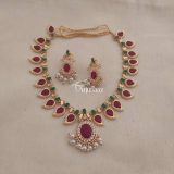 Traditional Red Palaka Necklace
