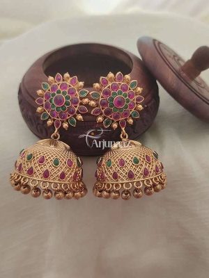 Bridal Floral Design Jhumkas