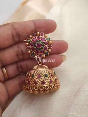 Bridal Floral Design Jhumkas
