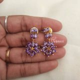 Unique Purple Stones Necklace