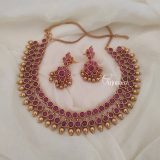 Stunning Double Layer Ruby Necklace