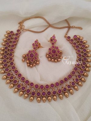 Stunning Double Layer Ruby Necklace