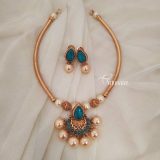 Beautiful Turquoise Blue Stone Necklace