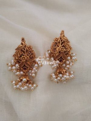 Beautiful Peacock Feather Earrings