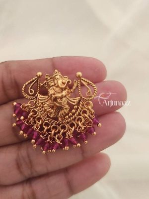 Stunning Ganesha Ruby Earrings