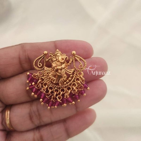 Stunning Ganesha Ruby Earrings