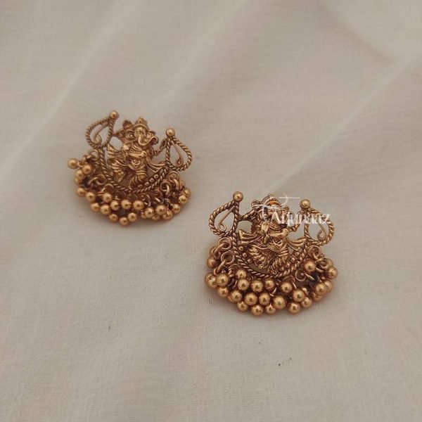 Royal Ganesh Design Earrings