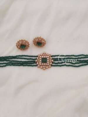 Classic Green Crystal Choker