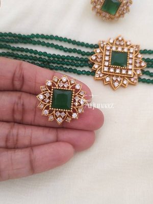 Classic Green Crystal Choker