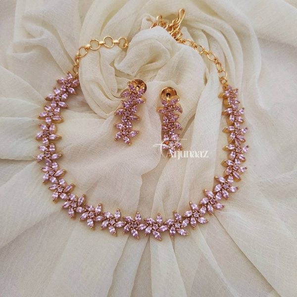 Gorgeous Pink CZ Necklace