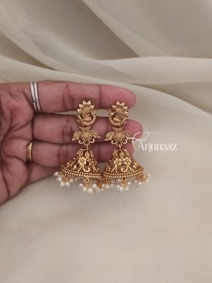 Antique Peacock Design Jhumkas