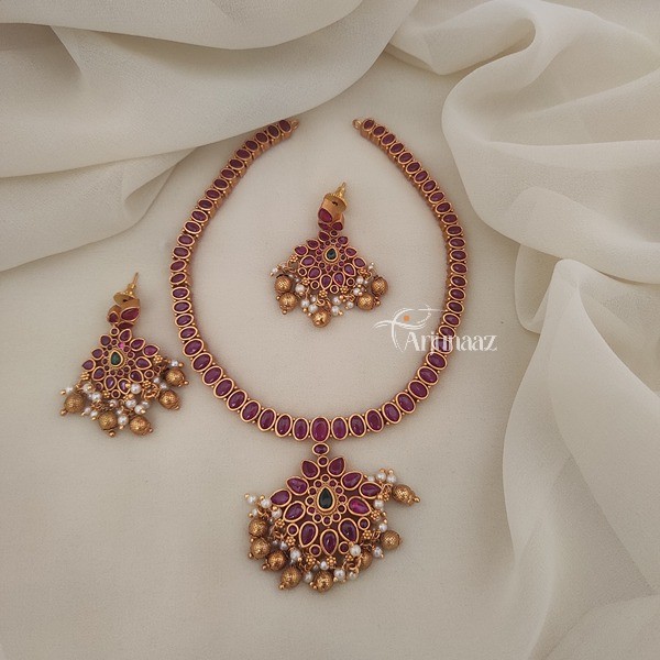 Gorgeous Ruby & Kemp Design Necklace