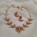 Lotus Peacock Hasli Necklace