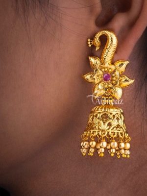 Cute Peacock Long Jhumkas