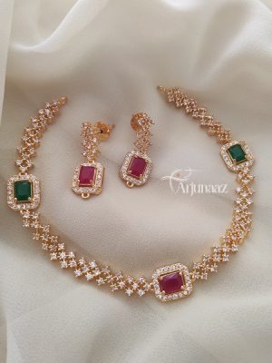 CZ Stones Polish Necklace