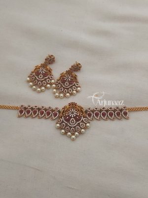 Multicolor CZ Stones Choker