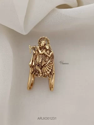Sparkling Radhe Krishna Finger Ring