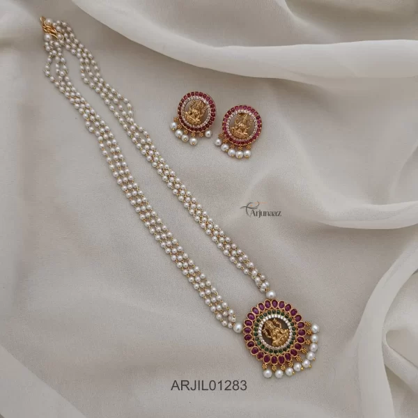 Stylish Lakshmi Long Pearl Long Necklace