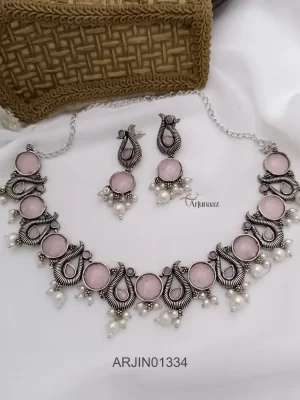 Charming German Silver Swan Necklace