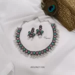 Unique Blue Pink Square Necklace