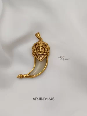 Traditional Trimurthi Tigernail Pendant
