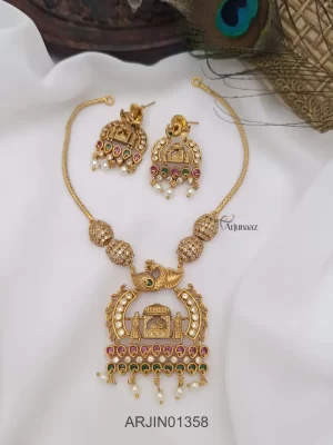 Rani Pallakku Multi Stones Neckalce