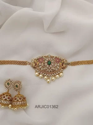 Chocker with Mini Beautiful Earring Jhumkas