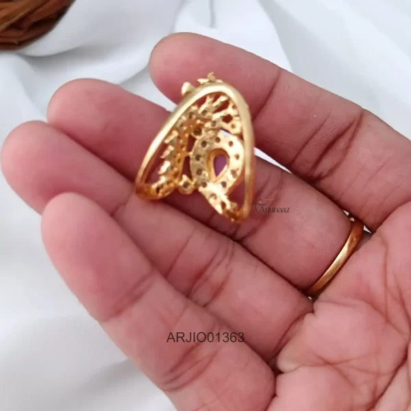 Attractive Peacock Impon Finger Ring