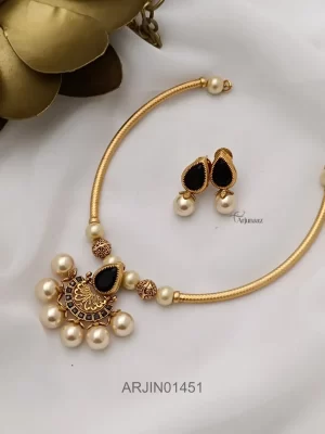 Antique Matt Finish Halsi Necklace