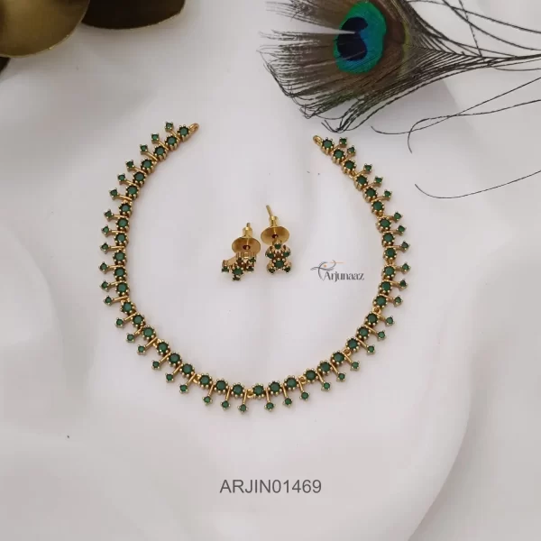 Green Stone Mallu Necklace