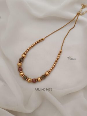 Antique Beaded Chain Necklace